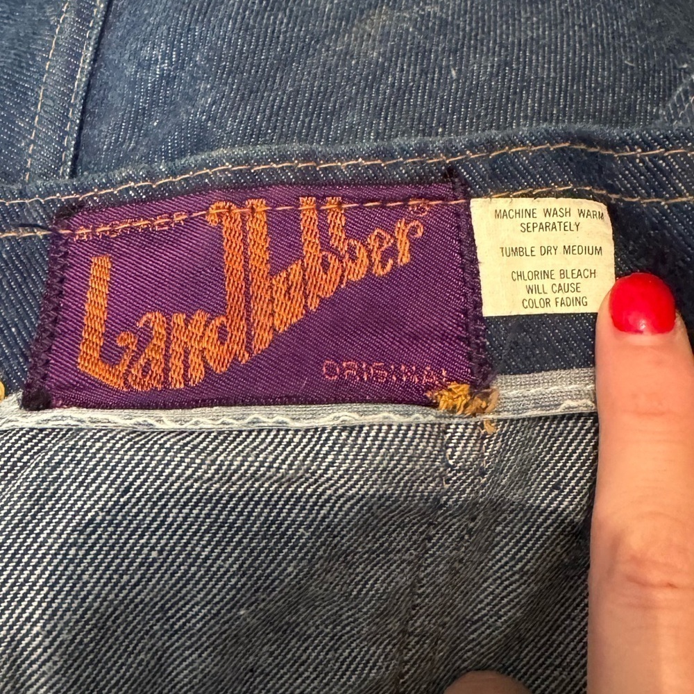 Landlubber- Vintage Overall Denim Mini Dress - Picture 3 of 5